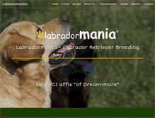 Tablet Screenshot of labradormania.com